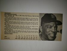 Willie Mays & Juan Marichal 1966 Sport World Collector's Edition Player Panel picture