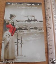 Vintage 1930's Italian Navy Postcard R.N. Emanuele Filiberto TOUGH WWII picture