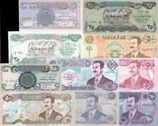 Iraq Set of 10 Notes - Extremely Tough to Find Quantities of Some of These Notes picture