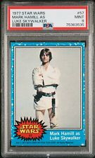 1977 Topps Star Wars #57 MINT PSA 9 Mark Hamill as Luke Skywalker PSA POP 100 picture