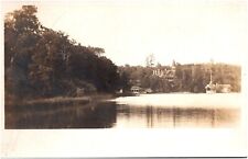 Villa Gottfried Mansion on Elkhart Lake Wisconsin WI 1900s RPPC Postcard Photo picture