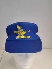 Vtg Molson Cap Canadian Beer Goose Logo Mesh Snap Back Trucker Baseball Dad Hat picture
