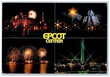 1990 Epcot Center Spectacular Illuminations Multiview Fireworks Laser Postcard picture