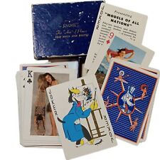Models of all Nations Risque Playing Cards Vintage Pin Ups Jimmies Restaurant picture