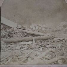 1889 Great Johnstown Flood 2209 Deaths May 31,1889 Disaster Stereoview A5 picture