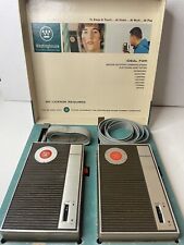 Vintage 1960s WESTINGHOUSE Walkie-Talkie Set w/Original Box User Guide UNTESTED picture