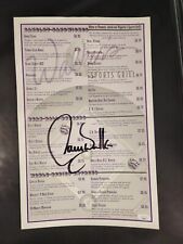 Larry Walker Colorado Rockies Signed Menu Restaurant Walkers Union Station 11x17 picture