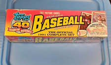 1991 TOPPS BASEBALL TRADING CARDS - SEALED FACTORY BOX - 792 CARDS - HTF -LOOK picture