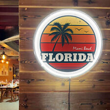 Florida USA State Bar Beer Room Wall Decor Silicone LED Neon Sign Light 12x12 G1 picture