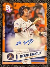 2024 Topps Big League Michael Brantley Electric Orange Auto Color Match picture