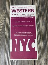 Vintage December 3 1967 New York Central Western Area Time Table picture