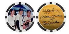 MICKEY MANTLE - WHITEY FORD - BILLY MARTIN / POKER CHIP ***SIGNED*** picture