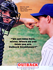 Chris Ford Umpire Outback Steakhouse Arizona Regional Original VTG 1999 Print Ad picture