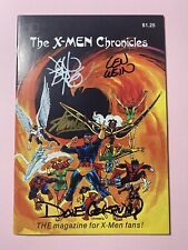 X-Men Chronicles #1 Signed Stan Lee, John Byrne, Cockrum & Wein FANTACO 1981 VF+ picture