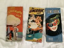 Lot of 3 Vintage The Linebook Chicago Tribune 1936, 1937, 1938 picture