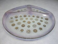 MCM Dorothy Thorpe Atomic Starburst Glama Glass Divided Platter 14