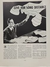 1935 Bell Services AT&T Telephone Fortune Magazine Print Ad Long Distance Rates picture