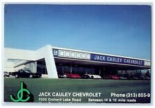 c1950's Jack Cauley Chevrolet West Bloomfield Michigan MI Advertising Postcard picture