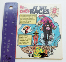 Bj and Chef #8 At the Races Hard Board Comic Conagra 1989  Advert Puzzle picture