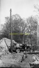 1930s Old  St Paul Bucyrus Erie Hoge Well Drilling Truck ORIGINAL PHOTO NEGATIVE picture