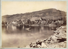 Switzerland, Vevey, Overview, Vintage Print, ca.1880 Vintage Print d� picture
