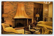 Kansas City Missouri MO Postcard Fireplace In Social Room c1960 College Sorority picture