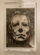 HALLOWEEN MICHAEL MYERS 1/1 SKETCH CARD BY TOPPS ARTIST PLEAK FRIGHT RAGS AUTO picture