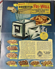 Dormeyer Fri Well Automatic Electric Deep Fryer Print Ad Vintage Amvets picture