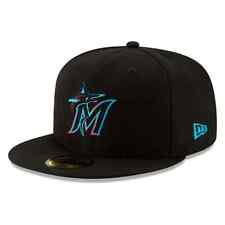 Miami Marlins New Era Authentic On-Field 59FIFTY Fitted Hat - Black picture