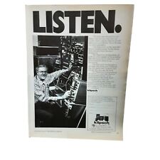 1978 Klipsch Loudspeaker System Vintage Print Ad 70s Paul Klipsch Loudspeaker picture