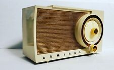  1955 Admiral 5T3 AM Mid Century Tube Radio Ivory Excellent picture