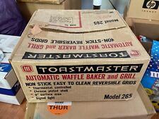 NEW IN BOX McGraw-Edison Toastmaster Waffle Baker & Grill 265 Vintage Chrome picture