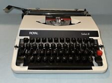 Vintage Royal Safari II Portable Typewriter Black-White With Case Made In Japan picture