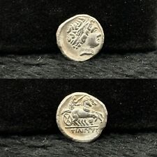Authentic Solid Silver Greece Greek Macedon Macedonia King Philip II Coin picture