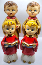 Parma by AAI Made in Japan Carolers Hand Painted Ceramic 1960s set of 4 picture