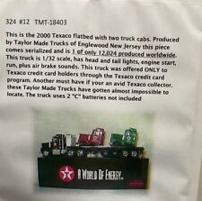 TEXACO 2000 FLATBED TRUCK w/Truck Cab Load by TMT-18403 #6 in Series - NIB MIB picture