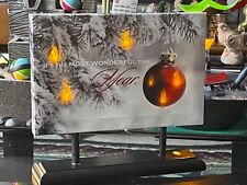 BEAUTIFUL   DESK CHRISTMAS SIGN   FLASHING LEDS  picture