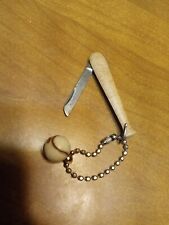 Vintage Colonial Baseball Bat Pocket Knife Keychain With Ball Very Nice Unique picture