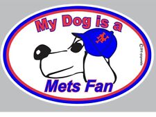 3 NY Mets Tailgate Party Car Refrigerator Magnets Even Your Dog is a Fan picture