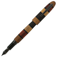 Conklin All American Fountain Pen in Quad Wood - 1.5mm Stub Nib - NEW in Box picture