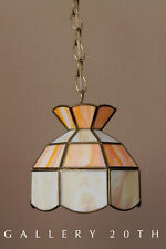 TOO COOL SMALL MID CENTURY MODERN ORANGE HANGING SWAG LAMP 70'S 60'S VTG RETRO picture