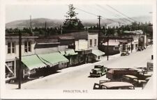 Princeton BC British Columbia Autos Gowen Sutton c1952 Real Photo Postcard G30 picture