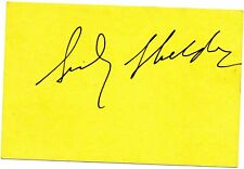 Autographed Oscar Winner Sidney Sheldon Card picture