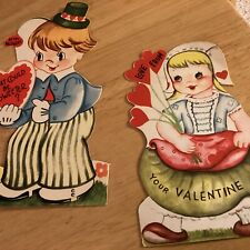 Vintage Valentines Lot Of 2 “ What Could Be Sweeter?” picture