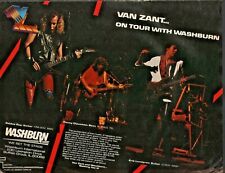 1985 Van Zant Plays Washburn Robbie Gay Clausman Lundgren - Vintage Guitar Ad picture