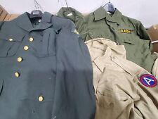 6pc Vietnam US Army Dress Green Jacket Pants W/ 2 Green Shirts Pants 1 Tan Shirt picture