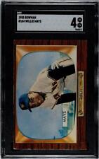 1955 BOWMAN BASEBALL WILLIE MAYS #184 SGC 4 VG EX picture