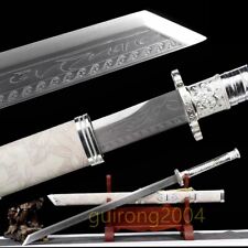 Battle Ready Chinese Kung Fu Sword Sharp Tang Dao 1095 Carbon Steel Blade Saber picture