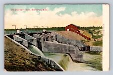 Big Rapids MI-Michigan, Big Dam, Antique Vintage Souvenir Postcard picture