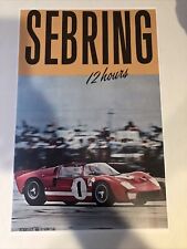 AWESOME 12 hours of Sebring Ford GT poster picture